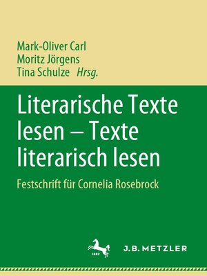cover image of Literarische Texte lesen – Texte literarisch lesen